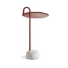 Tables Basses & D'Appoint^Hay Table D'Appoint Bowler En Acier Et Granit - Rouge