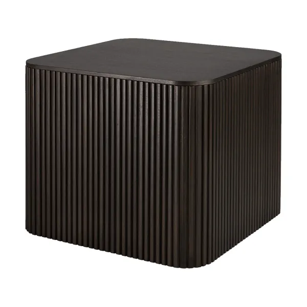 Tables Basses & D'Appoint^Ethnicraft Table D'Appoint Carree Roller Max En Acajou - Marron