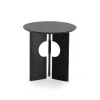 Tables Basses & D'Appoint^Ethnicraft Table D'Appoint Cove En Teck Noir Verni - O 50 Cm