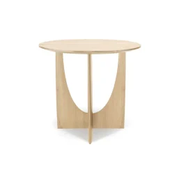 Tables Basses & D'Appoint^Ethnicraft Table D'Appoint Geometric Chene Verni - O 51 X H 50 Cm