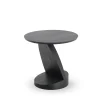 Tables Basses & D'Appoint^Ethnicraft Table D'Appoint Oblic En Teck Noir Verni - O 52 Cm