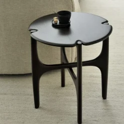 Tables Basses & D'Appoint^Ethnicraft Table D'Appoint Polished Imperfect En Acajou - Marron