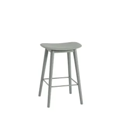 Chaises^Muuto Tabouret De Comptoir Fiber Pieds Bois Vert + Assise Vert