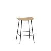 Chaises^Muuto Tabouret De Comptoir Fiber Tube Noir + Assise Ocre