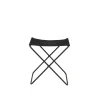 Chaises^Broste Copenhagen Tabouret Pliant Nola Cuir Et Fer - 39 X 31 X 45 Cm - Noir