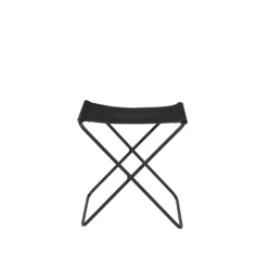 Chaises^Broste Copenhagen Tabouret Pliant Nola Cuir Et Fer - 39 X 31 X 45 Cm - Noir