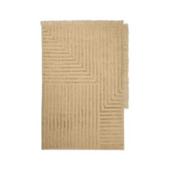 Tapis^Ferm Living Tapis Crease En Laine Plissee - 160 X 250 Cm - Sable Clair