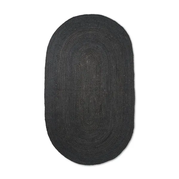 Tapis^Ferm Living Tapis Eternal Jute Ovale - 230 X 340 Cm - Noir