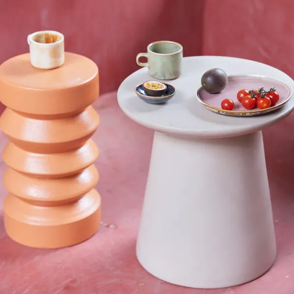 Tasses & Mugs^HK Living Tasse Et Soucoupe Chef Ceramics Rustique - Creme