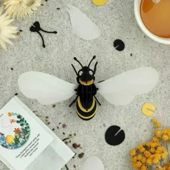 Art Mural^Assembli Trophee Origami Abeilles Ailes Transparentes