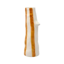 Vases^F&H Vase A Bec Et Cils En Gres - Marron