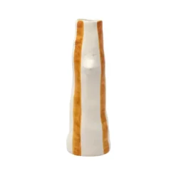 Vases^F&H Vase A Bec Et Cils En Gres - Marron