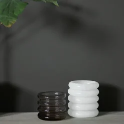 Vases^ENOstudio Vase B4 En Verre Souffle - M Blanc