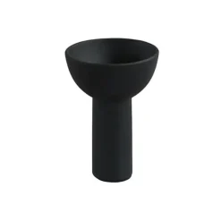 Vases^101 Copenhagen Vase Block En Ceramique - Mini - Noir