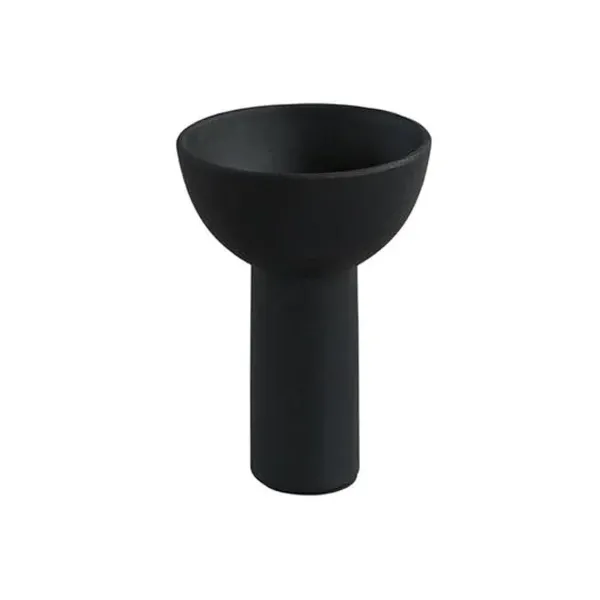 Vases^101 Copenhagen Vase Block En Ceramique - Mini - Noir