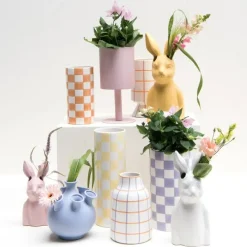 Vases^Sélectionné par Fleux Vase Bunny - Rose - 9 Cm X 9 Cm X 22Cm
