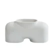 Vases^101 Copenhagen Vase Cobra Fat En Ceramique - Blanc