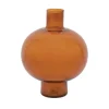 Vases^Sélectionné par Fleux Vase En Verre Recycle Rond Orange
