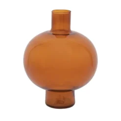 Vases^Sélectionné par Fleux Vase En Verre Recycle Rond Orange