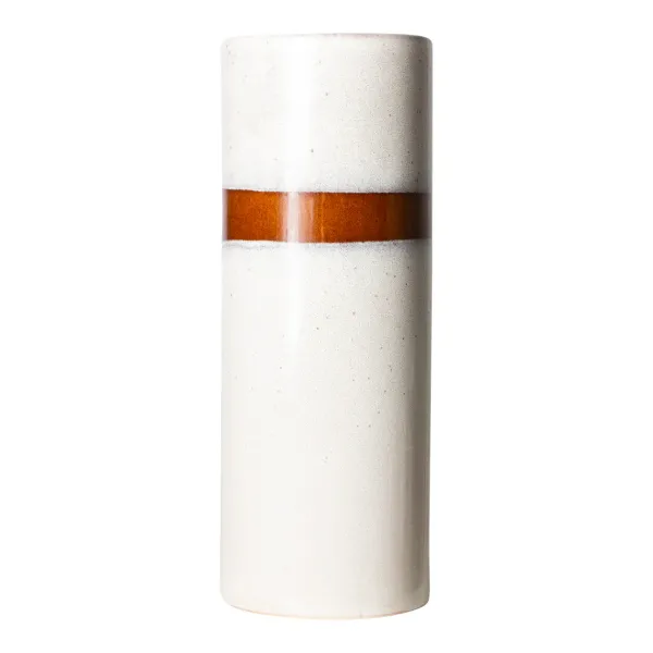 Vases^HK Living Vase Neige L 70'S En Ceramique - 9.5 X 9.5 X 25 Cm