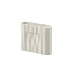 Vases^Muuto Vase Ridge En Faience - H 16,5 Cm Beige