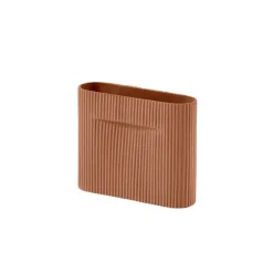 Vases^Muuto Vase Ridge En Faience - H 16,5 Cm Beige