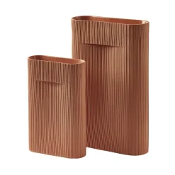 Vases^Muuto Vase Ridge En Terre Cuite - H 48,5 Cm Terracotta