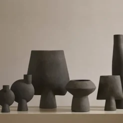 Vases^101 Copenhagen Vase Sphere Bulb En Ceramique - Mini Marron