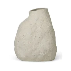 Vases^Ferm Living Vase Vulca En Gres Emaille L - Blanc