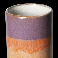 Vases^HK Living Vase Xs 70'S En Ceramique - 7.5 X 7.5 X 19 Cm Orange