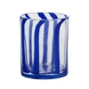 Carafes & Verres^Sélectionné par Fleux Verre A Rayures - Bleu Fonce Marine