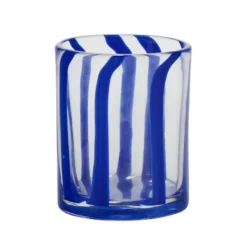 Carafes & Verres^Sélectionné par Fleux Verre A Rayures - Bleu Fonce Marine