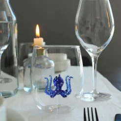 Carafes & Verres^Sélectionné par Fleux Verre Pieuvre - Bleu
