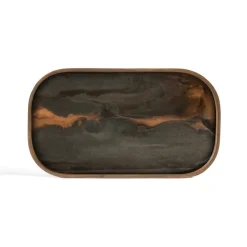 Vide-Poches^Ethnicraft Vide-Poche En Verre - Bronze Organic - 42 X 24 Cm