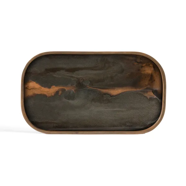 Vide-Poches^Ethnicraft Vide-Poche En Verre - Bronze Organic - 42 X 24 Cm